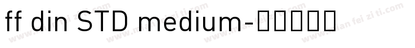 ff din STD medium字体转换